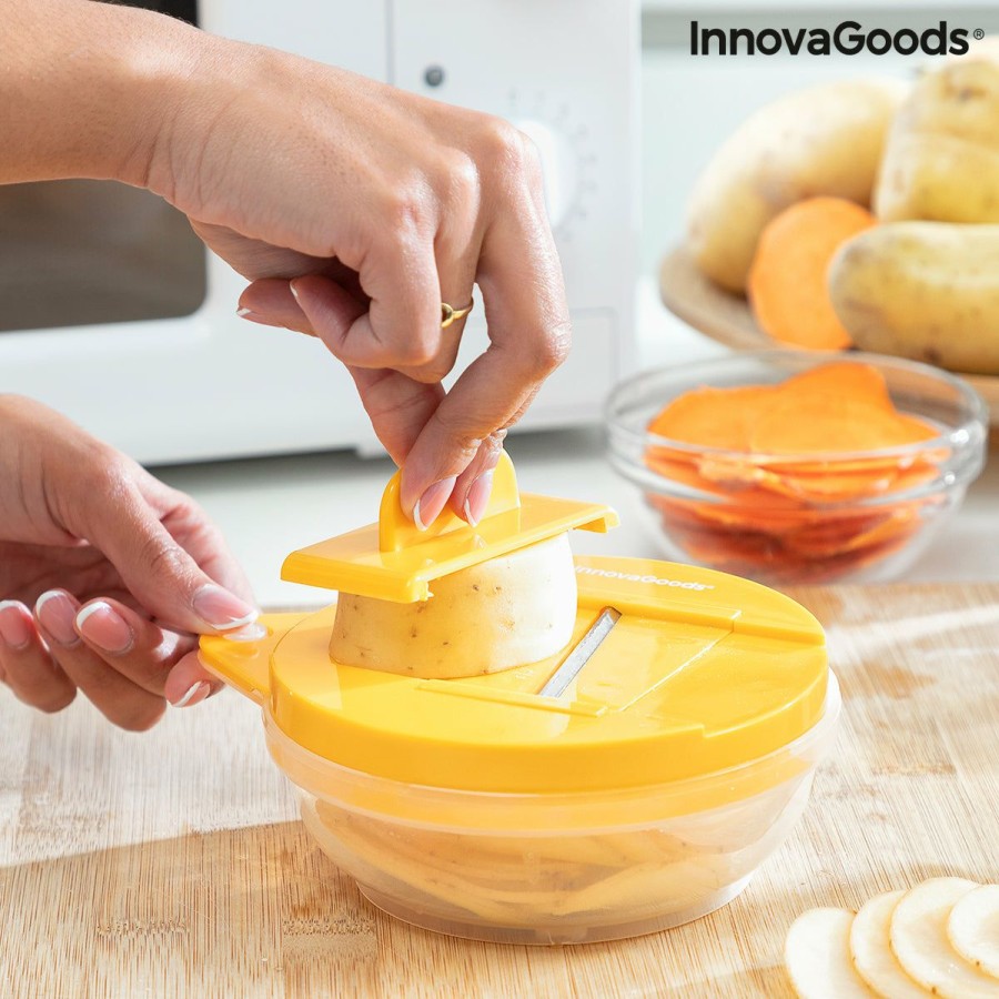 Cozinha InnovaGoods | Conjunto Para Fritar Batatas No Micro-Ondas Com Lamina E Receitas Chipit Innovagoods