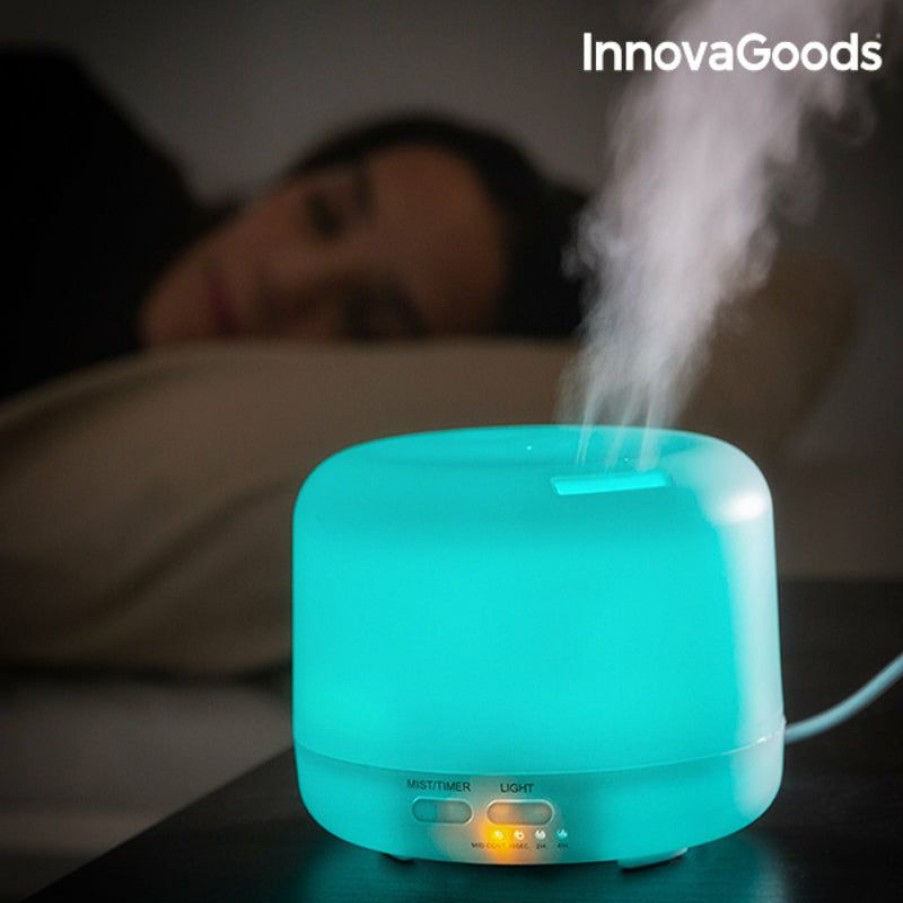 Casa InnovaGoods | Humidificador Difusor De Aromas Led Multi-Coloured Innovagoods