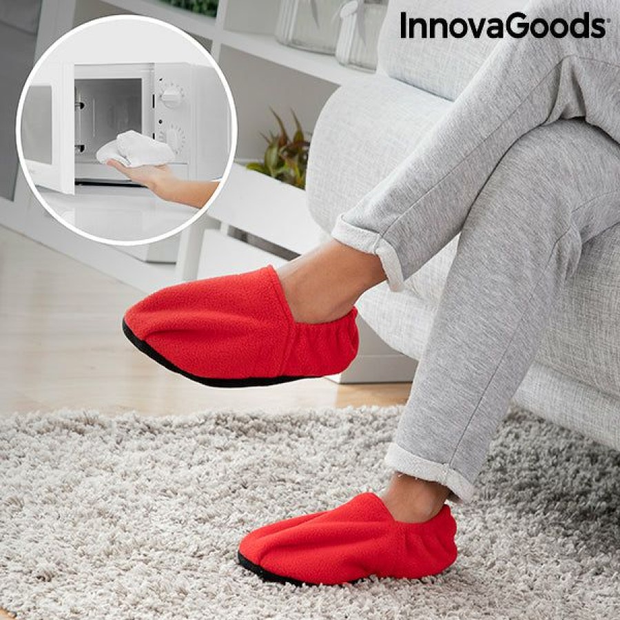 Casa InnovaGoods | Chinelos Aqueciveis No Micro-Ondas Innovagoods