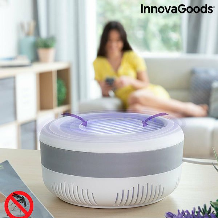 Casa InnovaGoods | Lampada Antimosquitos Por Succao Com Suporte De Parede Kl Lite Innovagoods