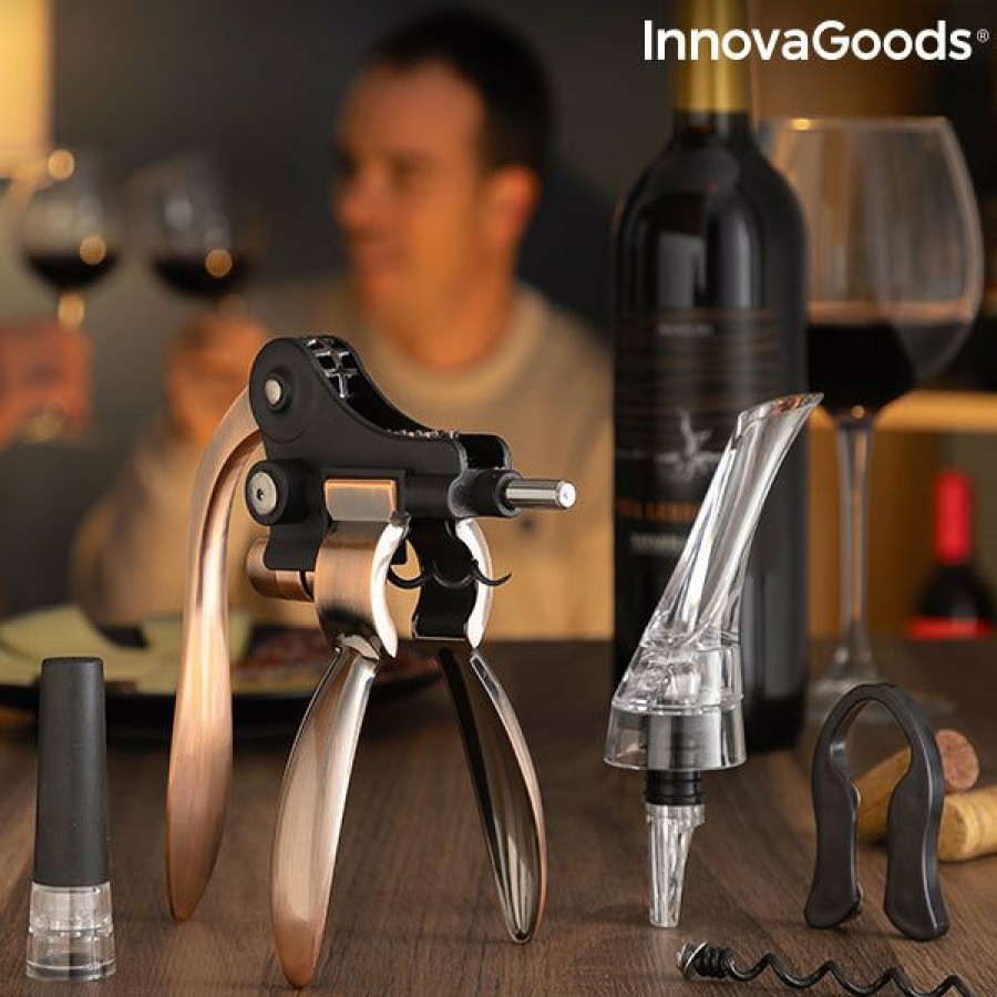 Cozinha InnovaGoods | Conjunto De Acessorios Para Vinho Servin Innovagoods 5 Pecas