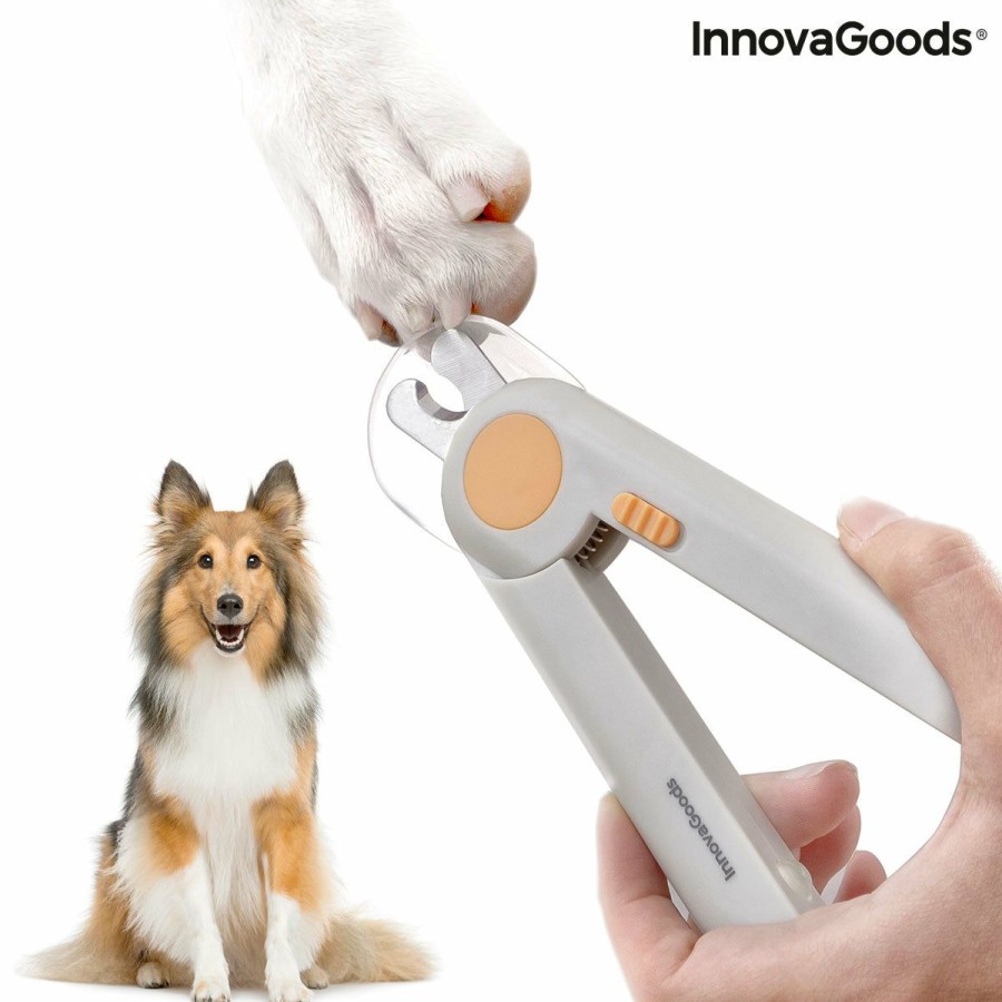 engenhoca InnovaGoods | Corta-Unhas Com Led Para Animais De Estimacao Clipet Innovagoods