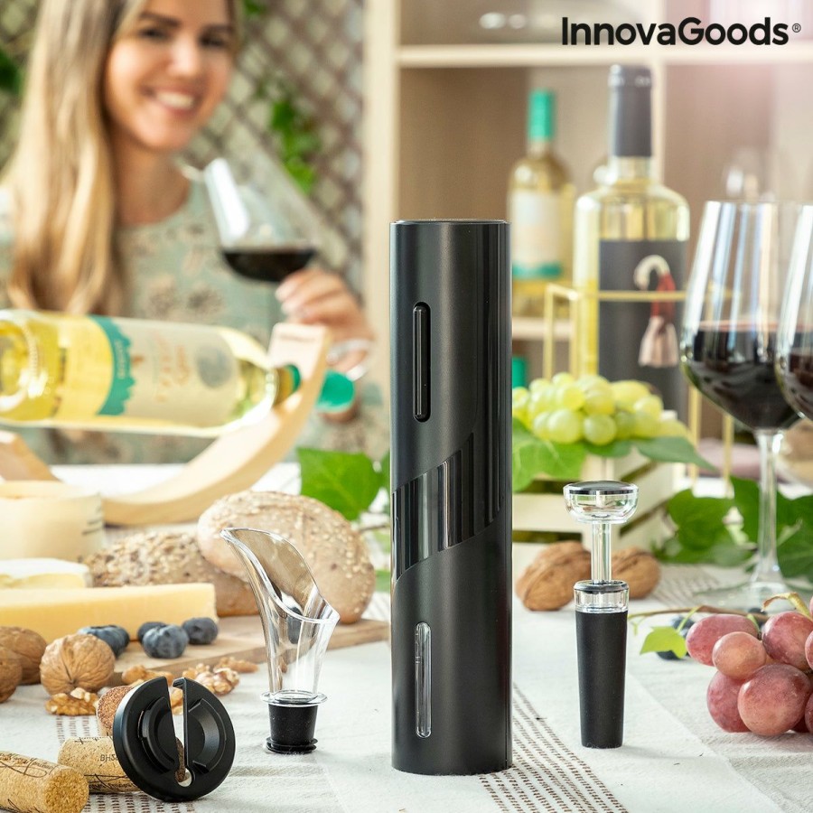 Cozinha InnovaGoods | Saca-Rolhas Eletrico Com Acessorios Para Vinho Corking Innovagoods