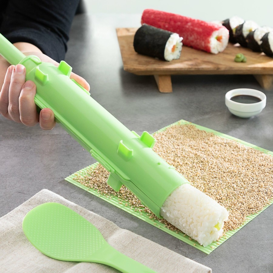 Cozinha InnovaGoods | Conjunto De Sushi Com Receitas Suzooka Innovagoods 3 Pecas