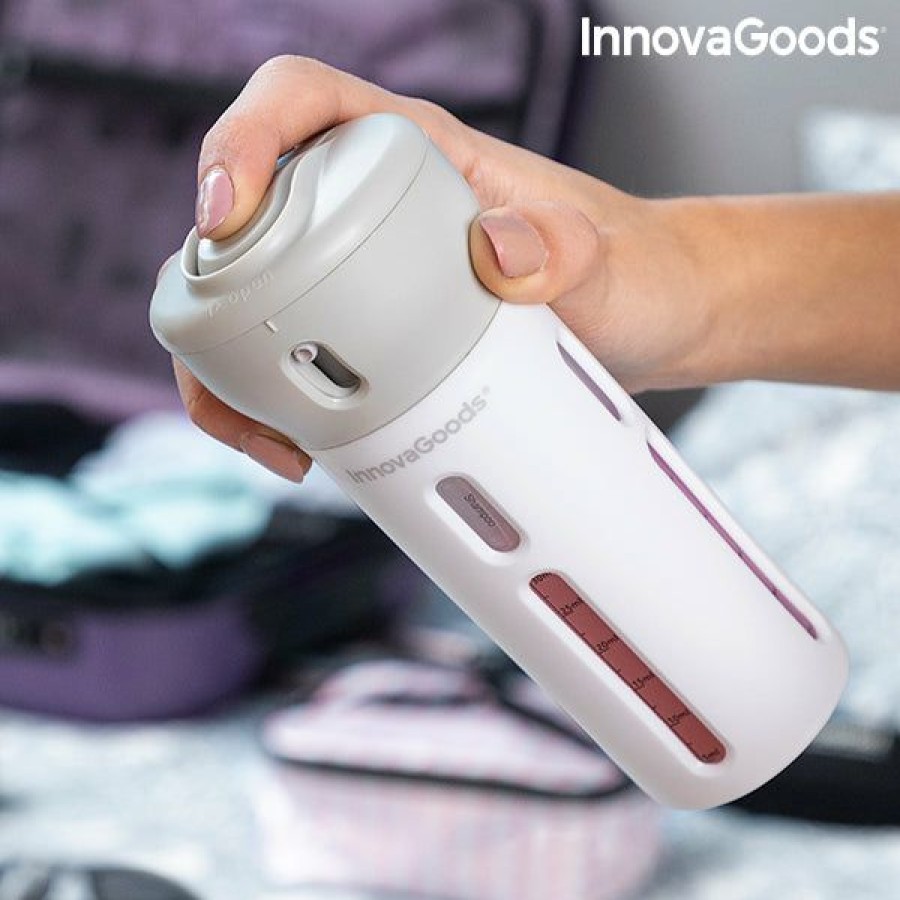 engenhoca InnovaGoods | Dispensador De Liquidos De Viagem 4 Em 1 Fordrops Innovagoods