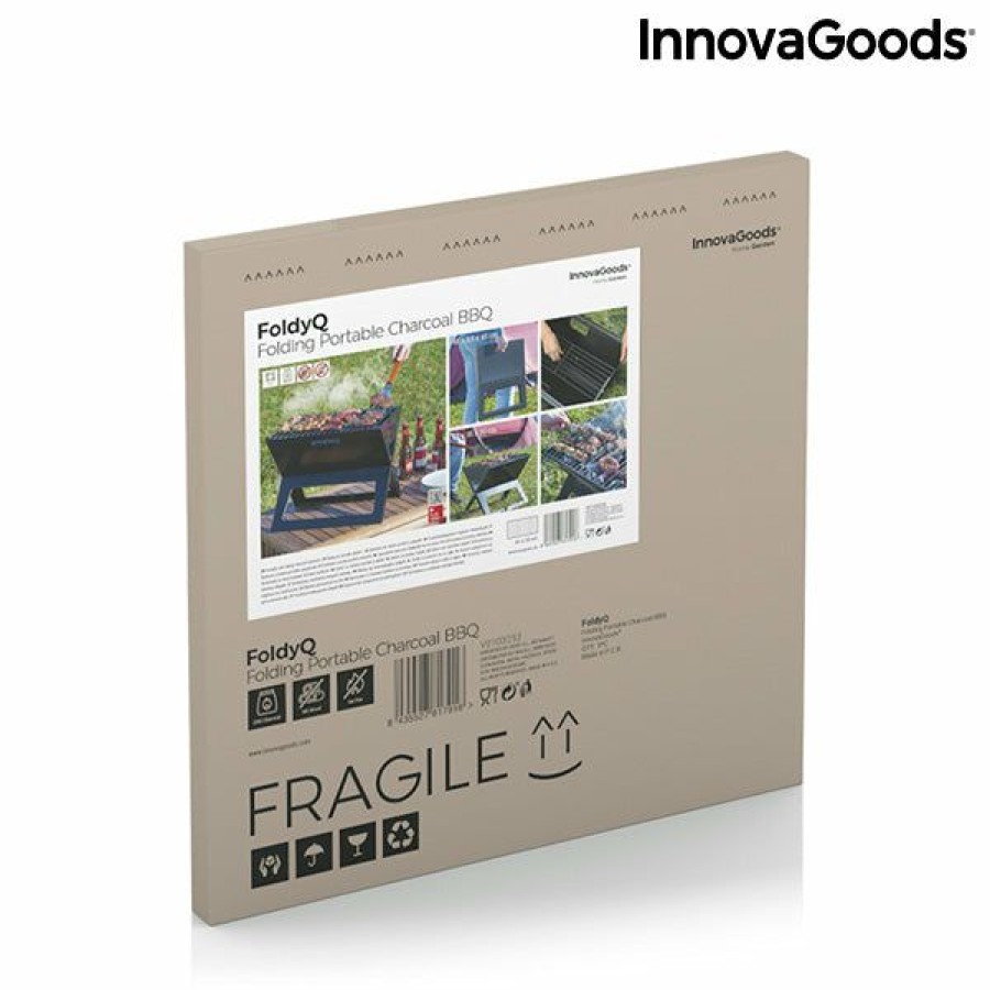 Casa InnovaGoods | Grelhador Dobravel Portatil Para Carvao Foldyq Innovagoods